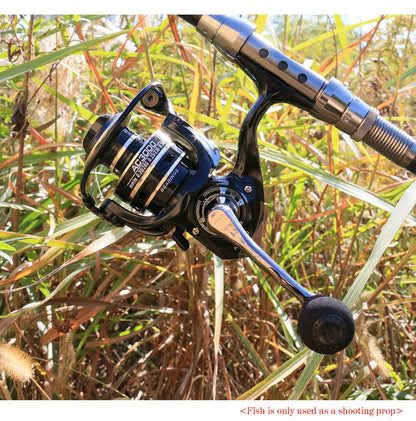 Spinning Reel Max Drag 12KG for Fishing AC800-7000 Reel Metal Spool Handle Sea Jig Carp Reel Fishing Coil Wheel
