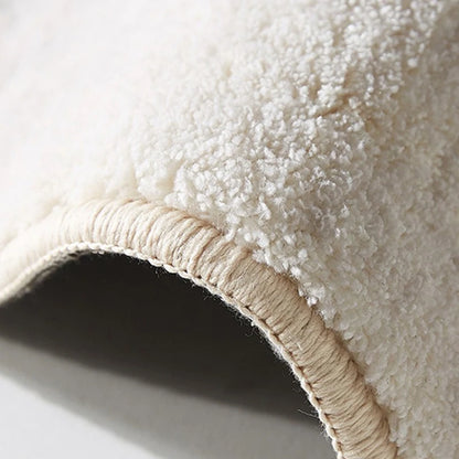 Cream Style Living Room Decoration Rug Light Luxury Rugs for Bedroom Fluffy Soft Cloakroom Carpet Household Washable Floor Mat