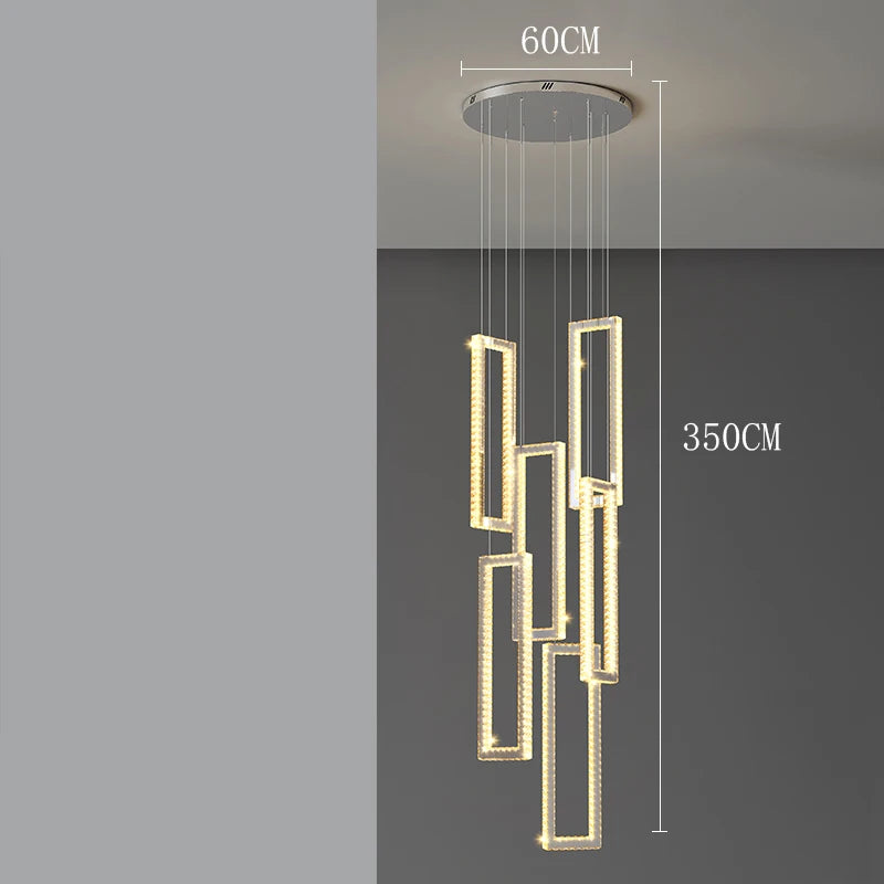 Modern home decoration salon lamps for living room smart crystal Pendant lights dining room indoor lighting