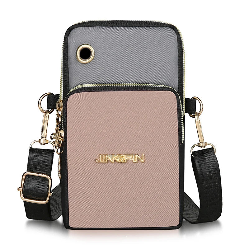 Casual Waterproof Nylon Crossbody Bags Women Messenger Shoulder Bag Female Small Cell Phone Handbags Purses Sports Pouch Bag