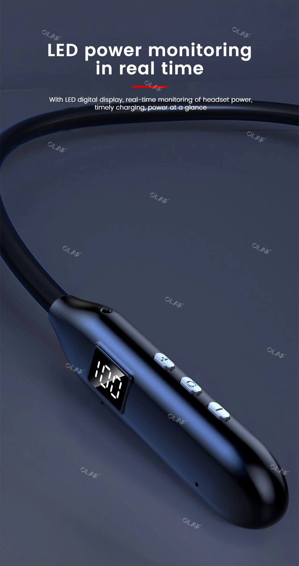 Sy8 Wireless Earphones Bluetooth 5.3 Neckband Headphones LED Super Power Waterproof Sport Magnetic Headset Handfree with Mic