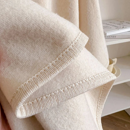 Women Poncho Winter Warm Shawl Double Sided Designer Thickening Blanket Luxury Scarf Female Cloak Cashmere Pashmina Cape Stole