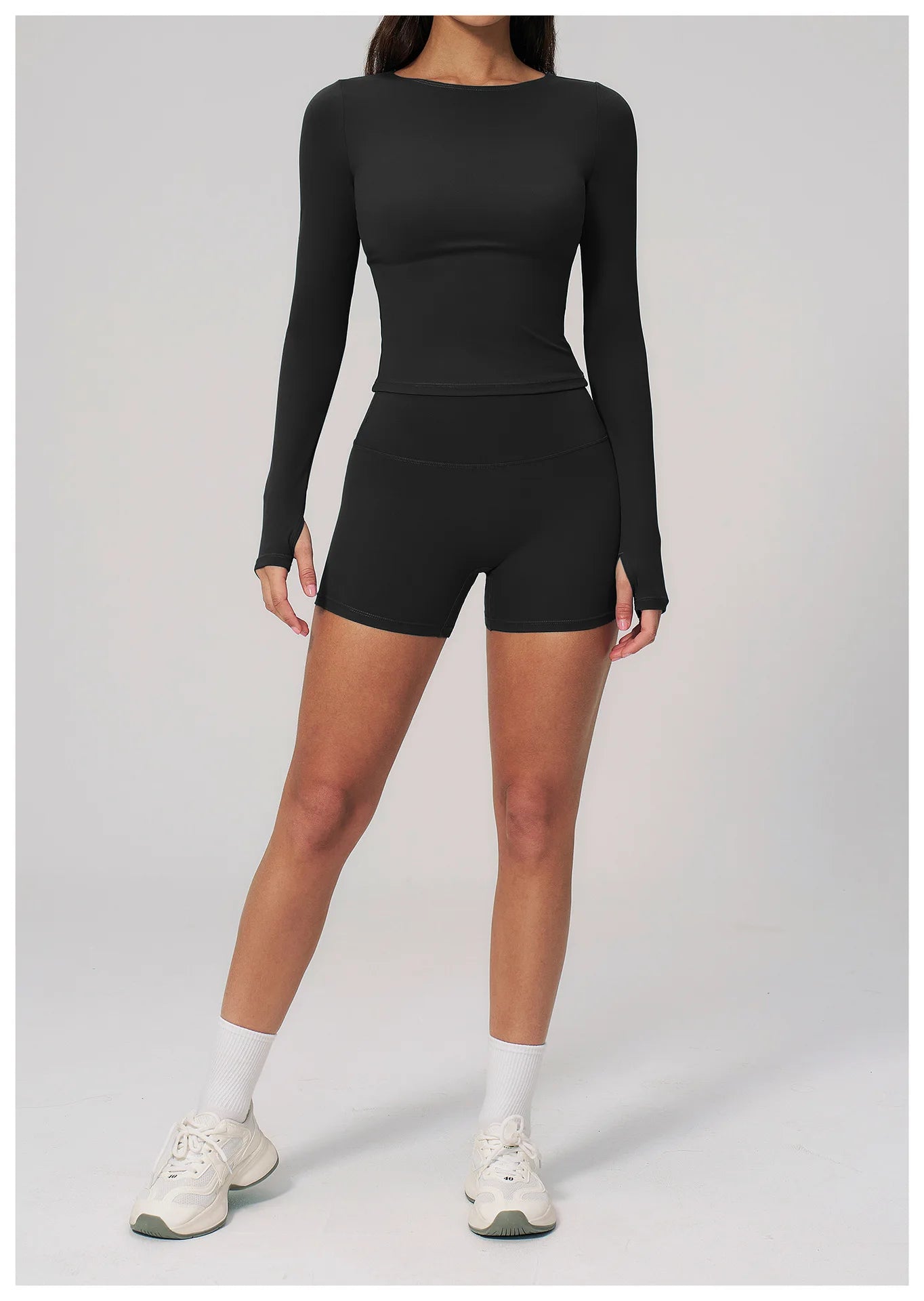 Yoga Set 2PCS Women Tracksuit Sportswear Workout Clothes Athletic Wear Gym Clothing Legging Fitness Top Long Sleeve Sports Suits