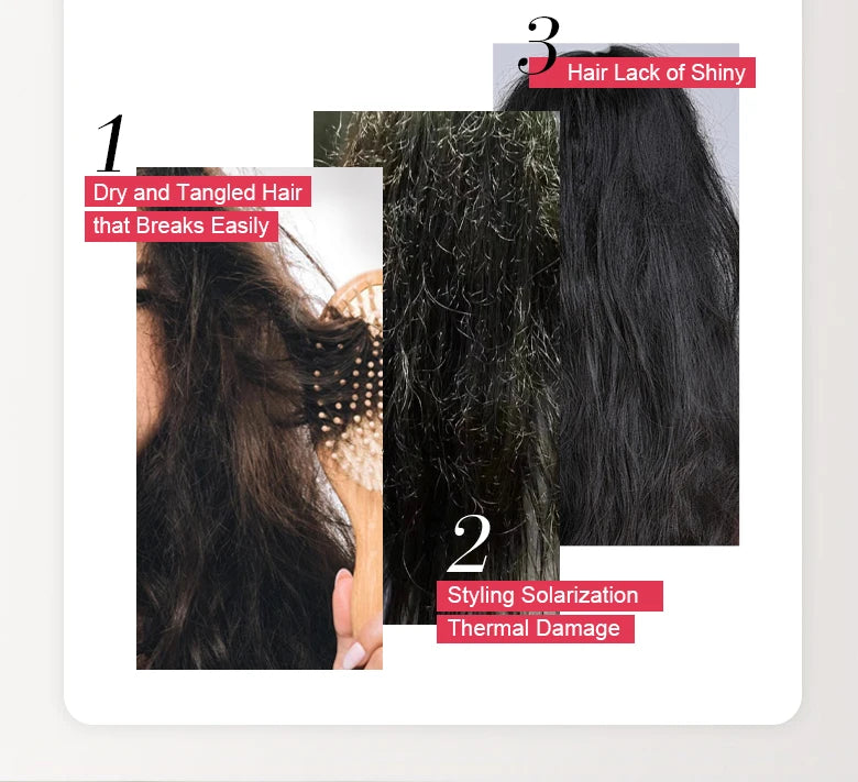 PURC Argan Oil + Coconut Oil Hair Mask Nourishing Smoothing Repair Damaged Hair Shine Soft Hair Treatment Hair Care