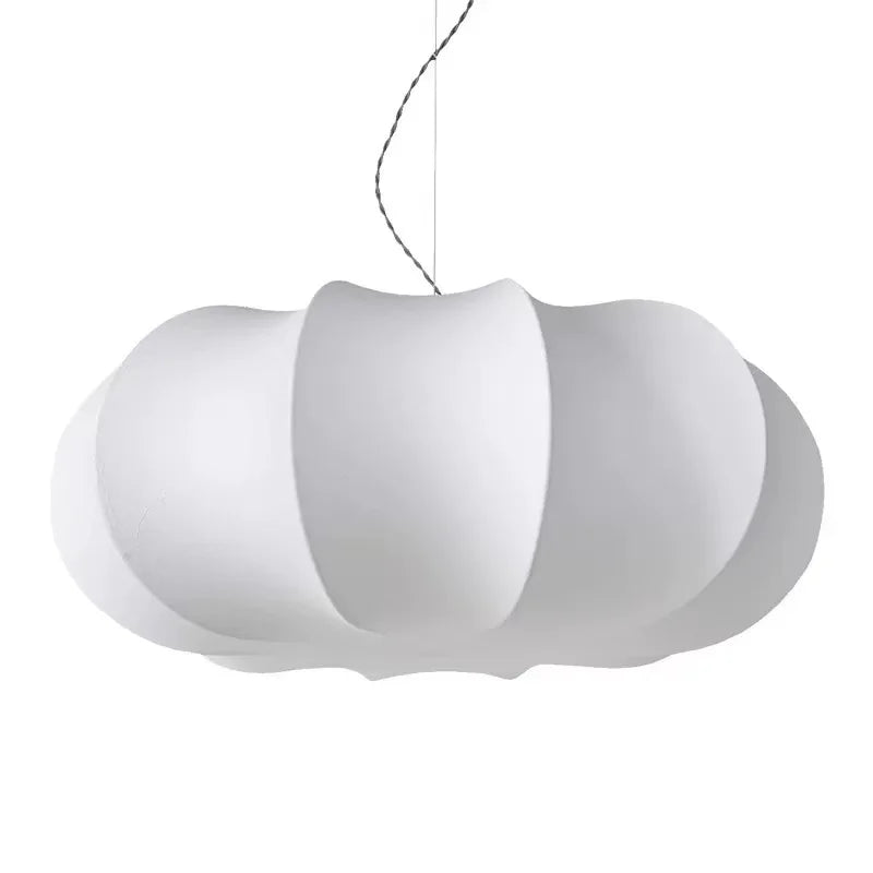 Japanese Style Wabi-sabi Style Silk Chandelier Retro Creative Bedroom Lamp French Designer Art Pendant Lights Room Decoration