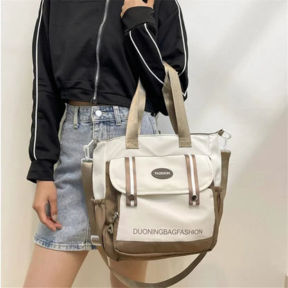Women's Tote Bag, Large Capacity Daily Handbag, Travel Bucket Shoulder Bag, Fashion Messenger Bag,Campus School Bags Satchel