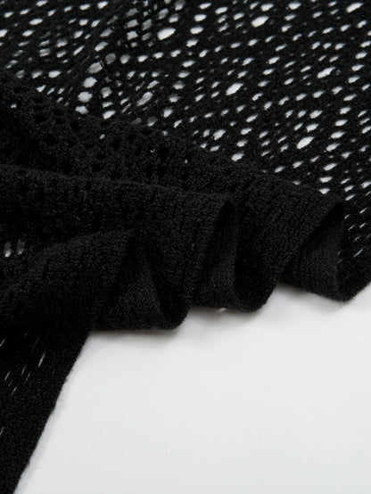 Knit Hollow Out Fake Collar Warm Tassel Shawl Scarf Fashion Pullover Lightweight Solid Knitted Large Scarfs Women Muffler Wrap