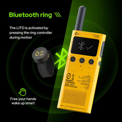 BEEBEST A101OS Lito Walkie Talkie Long Standby Optional Bands 5km Distance IP54 Outdoors Security With Finger PTT For XIAOMI 2S