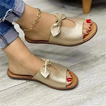 New Sandals Summer Women Slippers Shoes Cute Butterfly-Knot Flats Casual Sandals Ladies Beach Sandals Womens Shoes