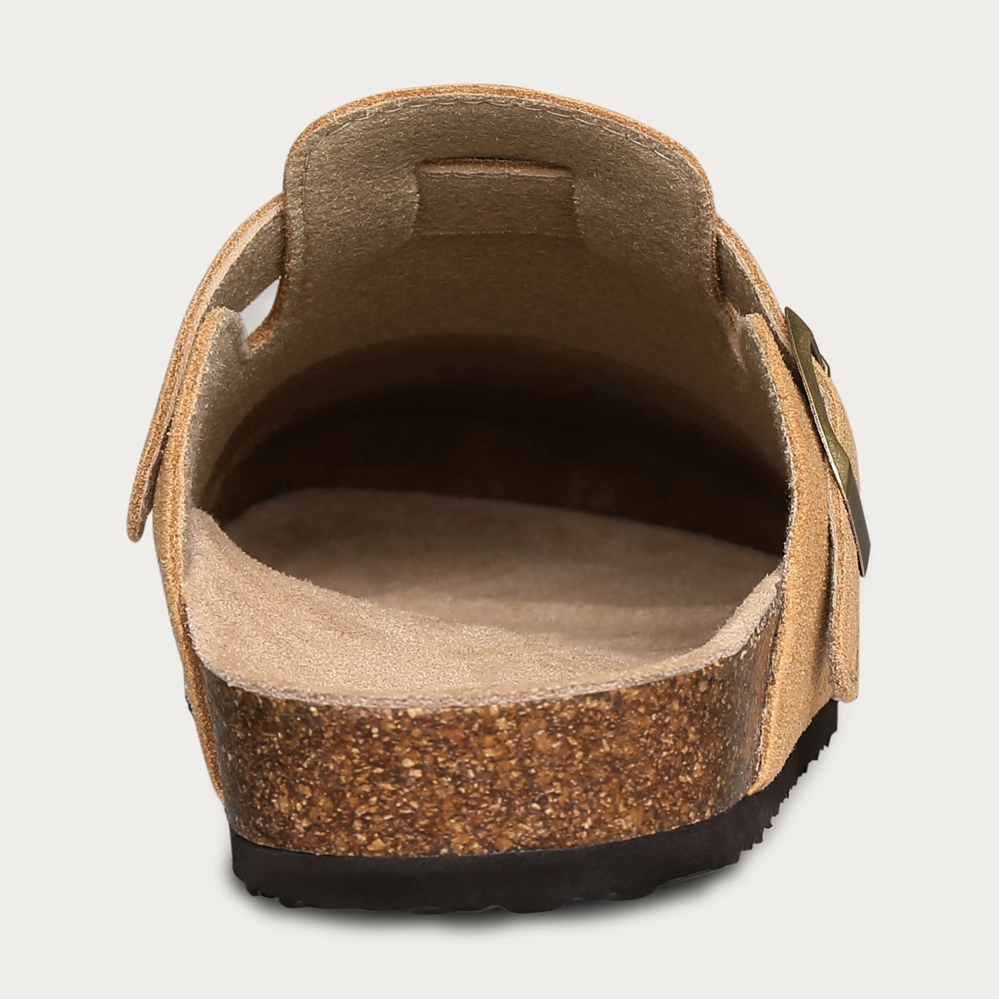 Crestar Women's Clogs Mules Cork Clogs Slippers Men Outdoor Mules Suede Clogs Shoes with Arch Support Mule Leather Clogs Sandal
