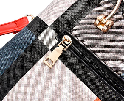 Luxury Design Messenger Bags Women PU Leather Purse and Handbags for Women Vintage Plaid Ladies Travel Crossbody Shoulder Bag