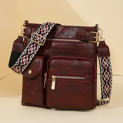 Designer Luxury Handbags 2025 New Vintage Soft Leather Tote Bags For Women Multi-pocket Shoulder Messenger Bags High quality Sac