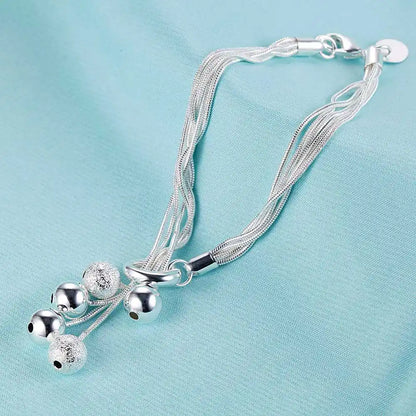 925 Sterling Silver Bracelet Heart High Quality Romance Chain For Woman Men Fashion Engagement Party Wedding Jewelry Gift