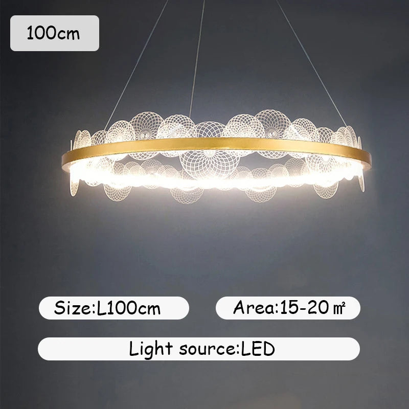 Modern Luxury Lustre Crystal Chandelier Living Room Ceiling Lights Dining Room LED Chandeliers Villa Gold Crystal Pendant Lamp