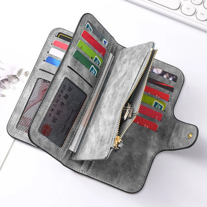 Winnie the Pooh Long Zip Wallet Multi-Card Cute Cartoon Pattern Soft Texture Wallet for Women Large Capacity Lady Clutch Bag