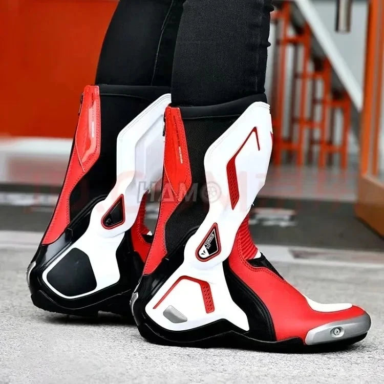 Torque 3 Off-Road Motorcycle Botas Professional Track Riding Boots Cowhide Waterproof Racing Anti-Collision for Rally Race shoe