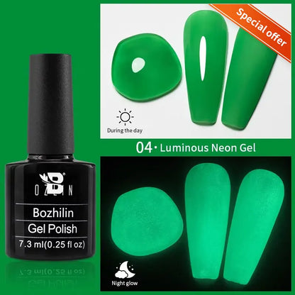 AWStorG 7.5ml Light Color Cat Eye Gel Nail Polish Pink Semi Permanent Glitter Magnetic Gel Soak Off UV LED Varnish Nail Art