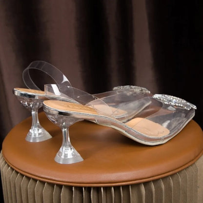 2026 Summer New Women's Fashion Comfortable Elegant Stiletto Heels Clear Sandals Ladies Casual Pumps Party Luxury Shoes