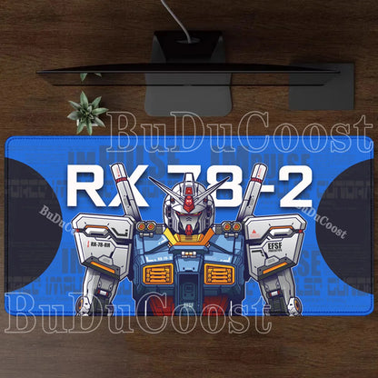 Mouse Pad Gundam RX-78-2 Anime Gaming XXL Non-slip Mousepad PC Computer Keyboard Office HD printing overlock esports Desk Mat