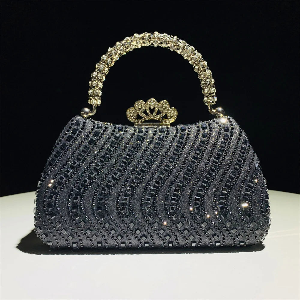 Elegant Purse Trend Luxury Designer Chain Shoulder Bag Women's Handbags Wallets Evening Bags for Wedding Bolso 2026 New Gift