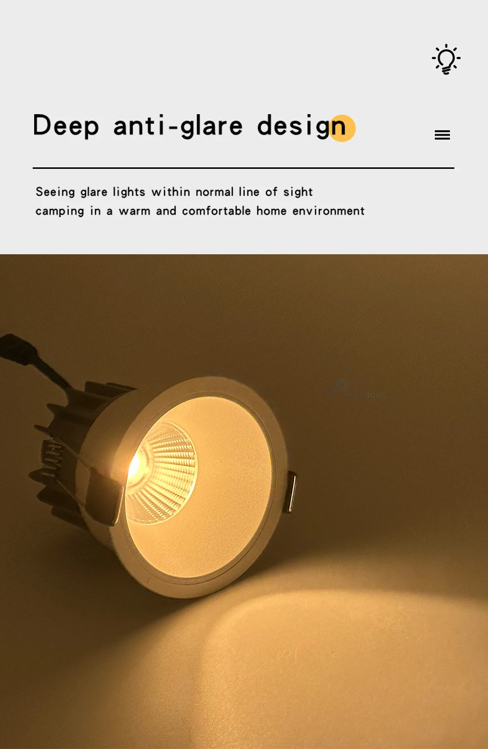 Dimmable Led Spotlight Recessed Ceiling Lamp  Aluminum Led COB Light 5W7W9W12W15W18W AC110V 220V Downlight Home Office Store
