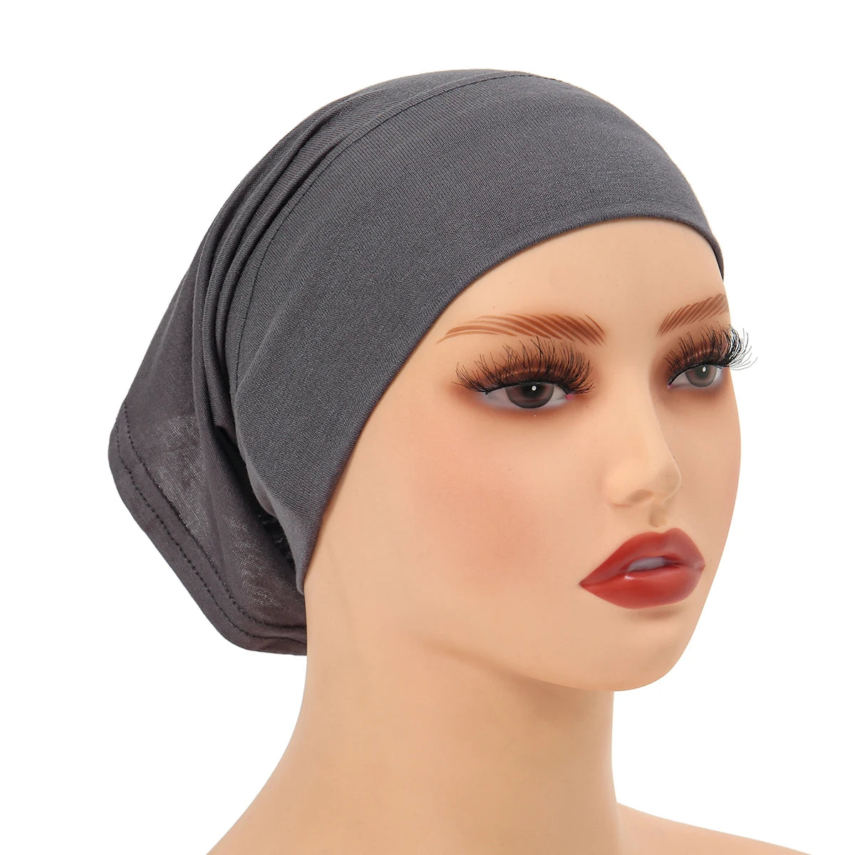 Cotton Jersey Muslim Inner Hijab Cap Solid Color Scarf Underscarf Tube Cap Breathable Sport Hijab Cap Women Underscarves