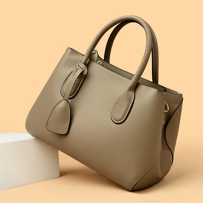 Genuine Leather Large Capacity 3 Layers Women Totes Designer Ladies Shoulder Crossbody Bags Fashion Female Handbags Sac A Main