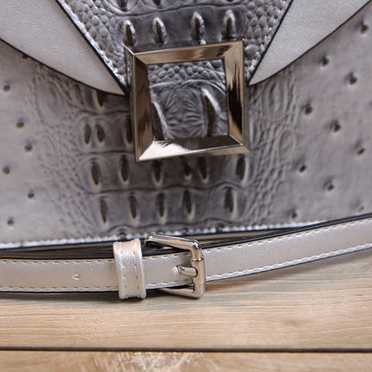 Luxury Designer Brand New Cowhide High Quality Crocodile Print Handbag Women's Fashion Single Shoulder Crossbody Bag Hot Sale