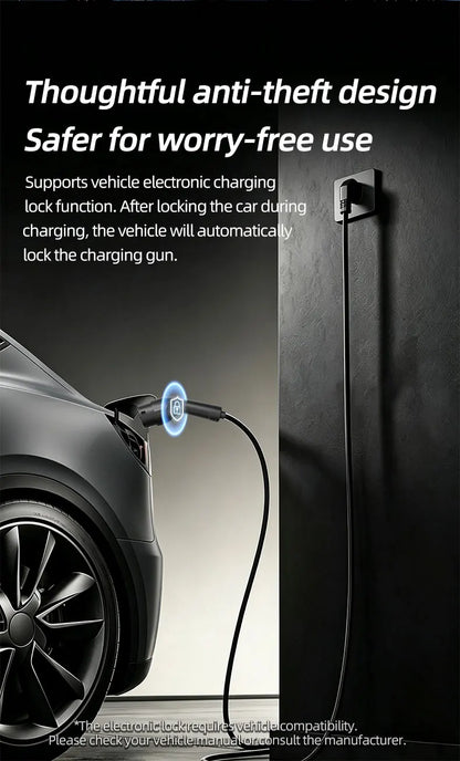 Portable 3.5KW 16A EV Charger with 3M-20M Cable Type2 IEC62196 EU Plug Wallbox Adapter Plug And Charge for Electric Vehicles