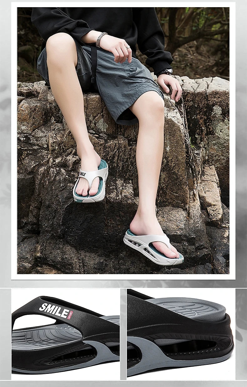 Summer Men's Slippers EVA Flip Flops Indoor Outdoor Comfortable Soft Slides Casual Shoes Men Beach Sandals Male House Slippers
