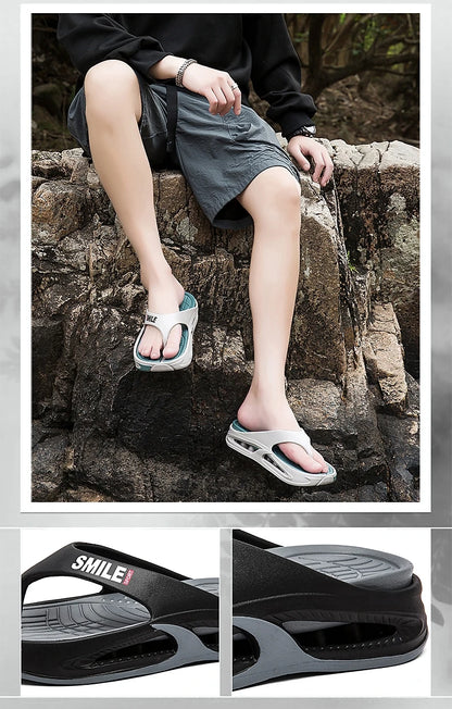 Summer Men's Slippers EVA Flip Flops Indoor Outdoor Comfortable Soft Slides Casual Shoes Men Beach Sandals Male House Slippers