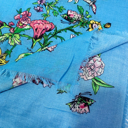 130*130cm Breathable Thin Russian National Square Scarf Women Luxury Floral Print Ethnic Shawl Bandana Foulard Femme Beach Stole