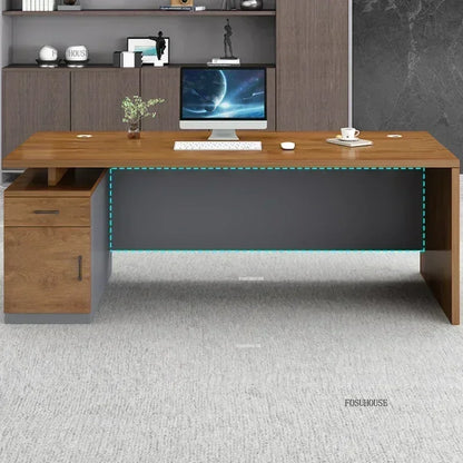 Study Room Single Computer Desk  Office Furniture Nordic Designer Staff Office Desks Nordic Simple Boss Training Office Desk GZ
