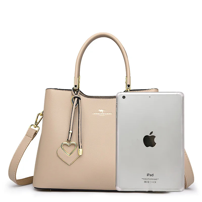 2023 Luxury Women Designer  Shoulder Crossbody  Fashion Ladies Large Capacity Leather Handbag Shopper Brand Messenger Totes