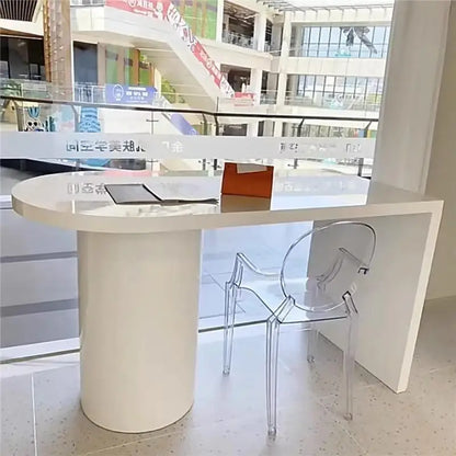 Modern Design Office Desk Luxury Long Organizers Nordic Aesthetic Office Desk Space Saving Reception Scrivania Salon Furniture