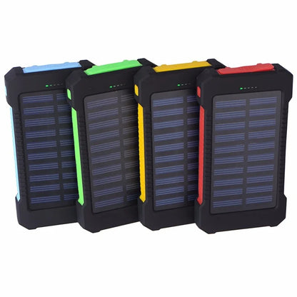 Solar Power Bank 100000mAh Waterproof Portable Solar Panel Charger Powerbank for iPhone16 Samsung Huawei Xiaomi External Battery