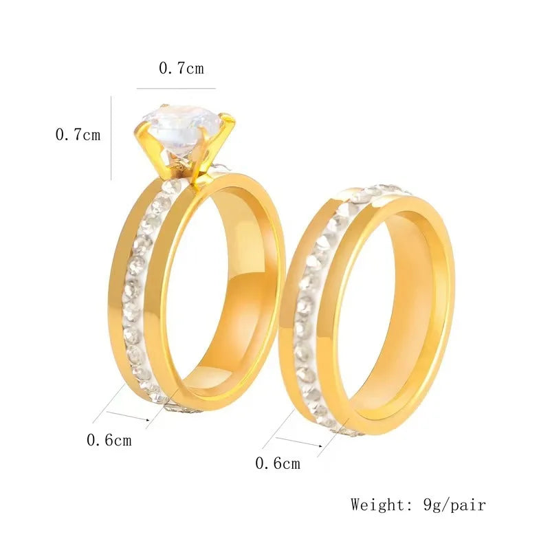 Trendy Women Rings with Brilliant Cubic Zirconia Luxury Engagement Rings Fashion Wedding Party Jewelry Drop Shipping