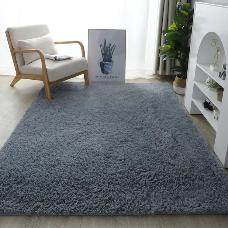 Bubble Kiss-Fluffy Orange Plush Carpets and Rugs for Home Living Room, Thick Plush Rug, Shaggy Golden Velvet Floor Mat