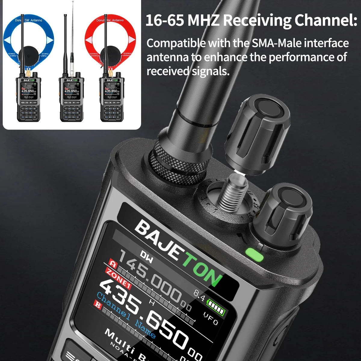 BAJETON BJ-8300 10W Ham Radio Shortwave HF SSB CB Walkie Talkie AM USB LSB CW Bluetooth Programming Handheld Two Way Radio