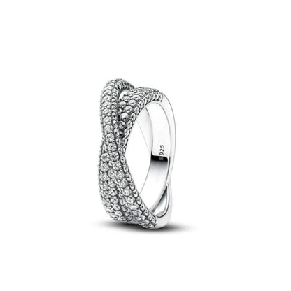 European New 925 Silver Heart-Shaped,Floral,Square Ring Suitable for Exquisite High-Quality Jewelry for Women at Wedding Parties