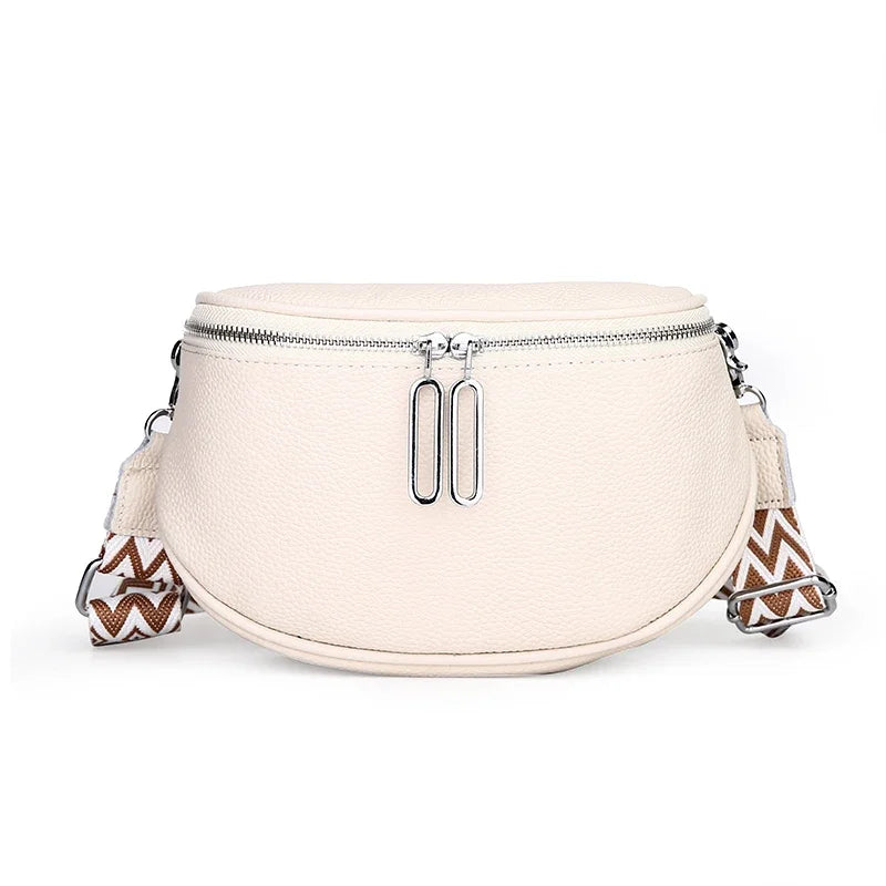 High Quality Cow Leather Women Shoulder Crossbody Bags 2023 Luxury Solid Genuine Leather Small Handbag Female Messenger Tote Sac