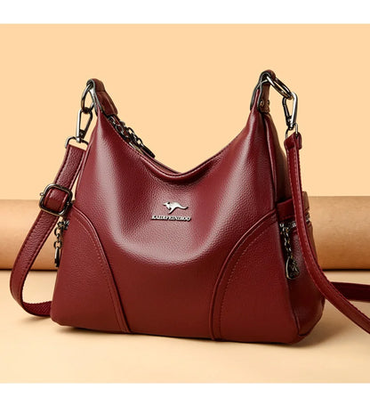 The New Style Bag Leather Luxury Handbags Women Bag Designer Solid Color Women Shoulder Messenger Bags for Women 2024 Sac A Main