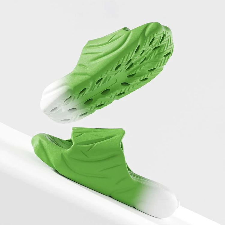 SHAJI Cute Cartoon Vegetable Cabbage Slides Unisex Couple Cloud Slippers EVA Thick Platform Cozy Non Slip Footwear Summer Indoor