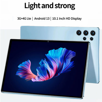 New Upgraded Pad 10.1 Inch Android Tablet Octa Core 4GB+64GB ROM Dual Phone Call WiFi Google Play Tablet PC with Keyboard Case