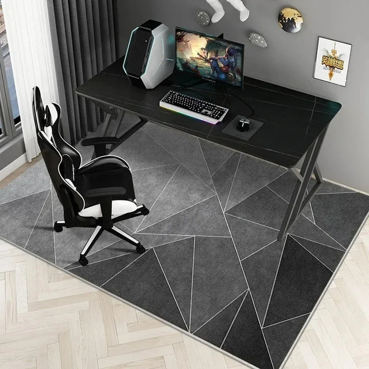 Simple E-Sports Chair Carpets Floor Mat Study Desk Computer Swivel Chair Carpet Bedroom Soiled Foot Mat Carpet Home Decoration