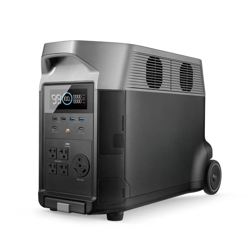 3600W Portable Power Station 3600Wh with 5 AC Outlets Fast Charging Solar Generator for Home Camping RV Emergencies