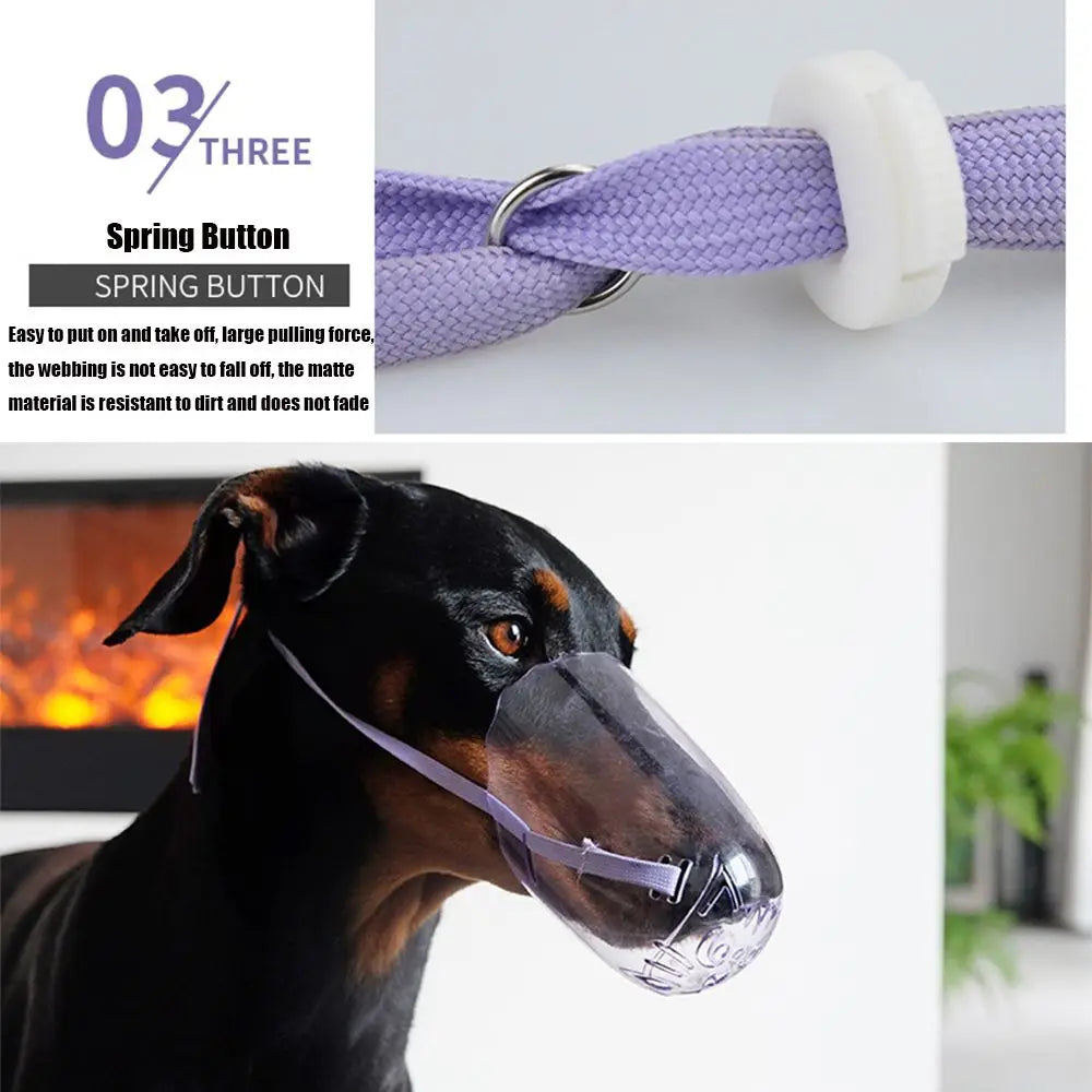 Breathable Kitten Cat Recovery Hollow-Carved Design Pet Mouth Cover Cat Mask Transparent Anti-Bite Cat Muzzle