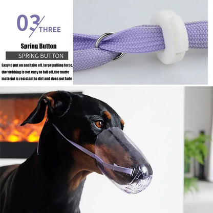 Breathable Kitten Cat Recovery Hollow-Carved Design Pet Mouth Cover Cat Mask Transparent Anti-Bite Cat Muzzle