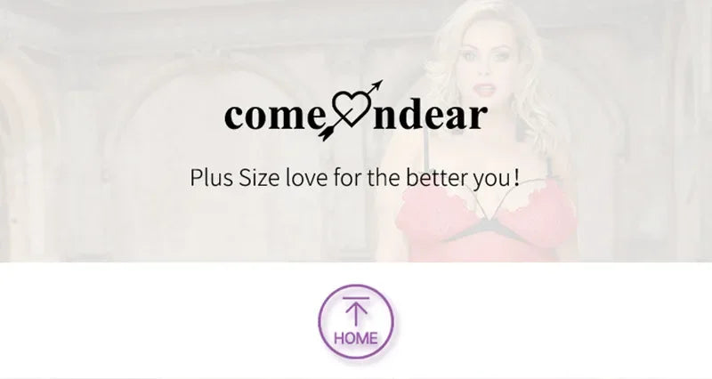 Comeondear Plus Size Crotch Open Bodysuits Red High Quality Lace Splicing Teddy With Underwire Sexy Jumpsuits Overalls for Women