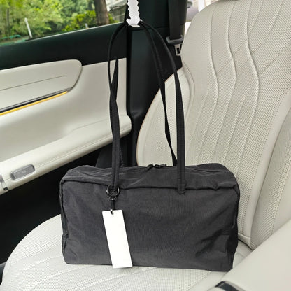 Brand Nylon Bowling Tote Bag Women Luxury Large Capacity Simple Versatile Shoulder Purse Ultralight Zipper Commuting Travel Bag